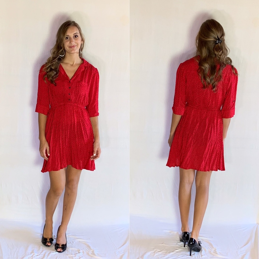 Cool crimson red dress